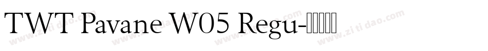 TWT Pavane W05 Regu字体转换